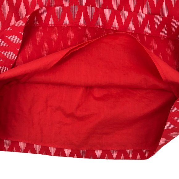 Banana Republic Womens Red Print Pull On Lined Pockets Skirt Size M - Picture 5 of 10